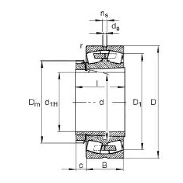 roulements 23040-E1A-K-M + H3040 FAG