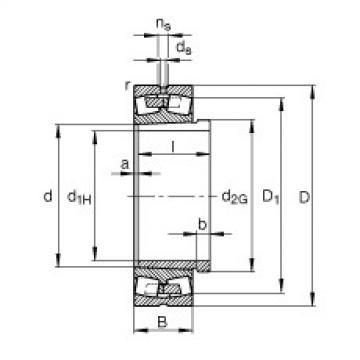 roulements 23228-E1A-K-M + AHX3228G FAG