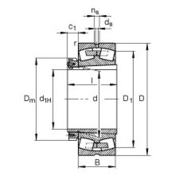 roulements 239/630-B-K-MB + H39/630-HG FAG