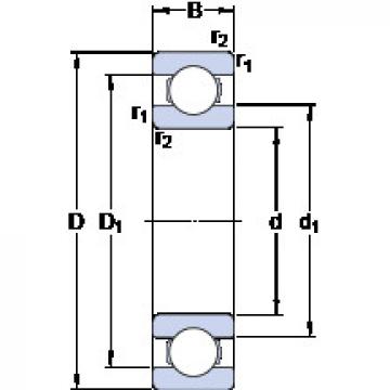 roulements 619/950 MB SKF