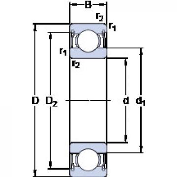 roulements D/W ER1634-2ZS SKF