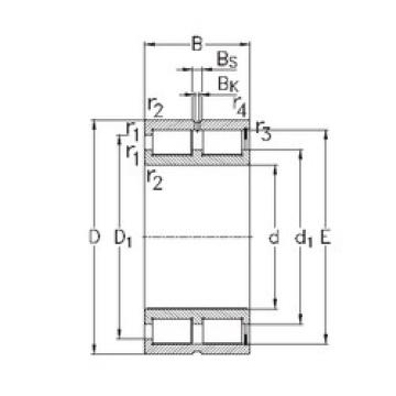 roulements NNCF4922-V NKE