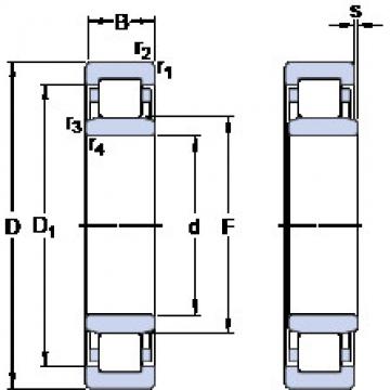 roulements NU 1044 M SKF