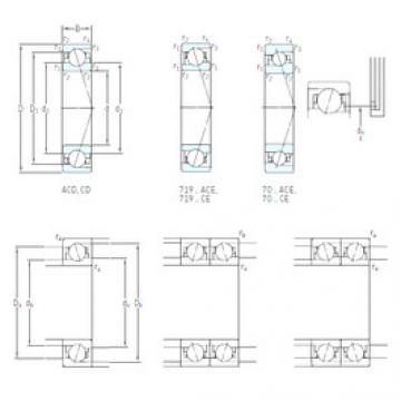 roulements 71821 ACD/P4 SKF