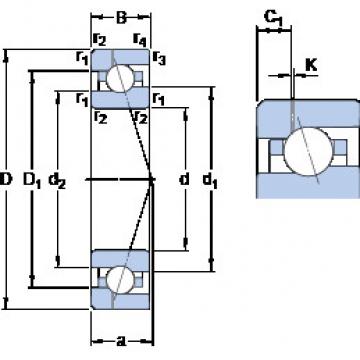 roulements 7006 ACE/HCP4AH1 SKF