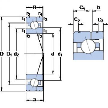 roulements 7010 ACE/HCP4AL SKF