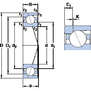 roulements 7030 CD/HCP4AH1 SKF