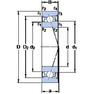 roulements S7016 ACB/HCP4A SKF