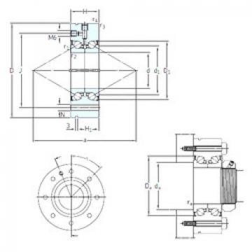 roulements BEAM 40/100/C 7P60 SNFA