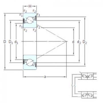 roulements BSD 3572 CG-2RZ SKF