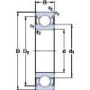 roulements 6222-2RS1 SKF