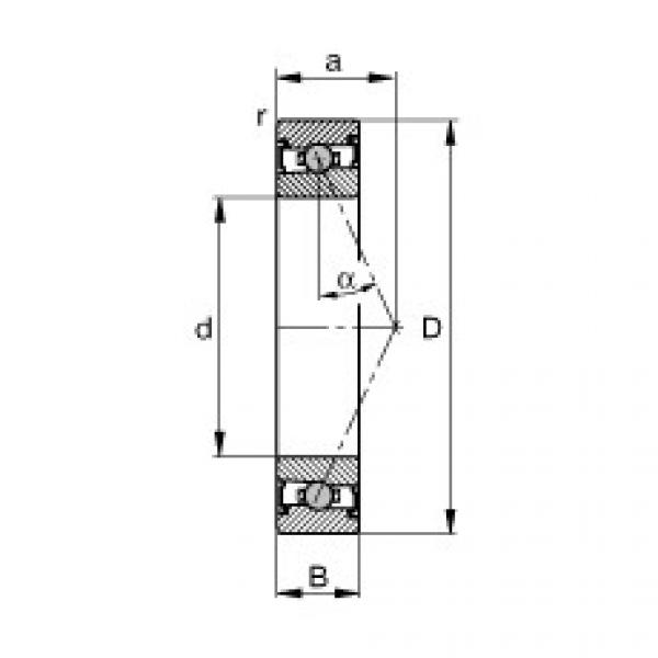 roulements HCS71917-E-T-P4S FAG #1 image