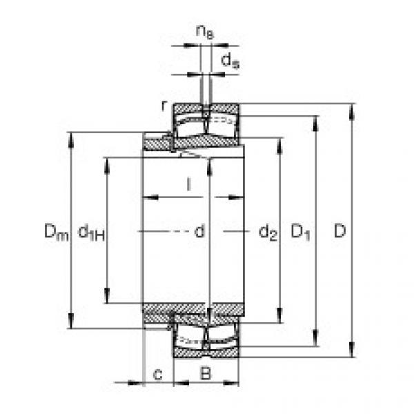 roulements 22344-E1-K-T41A + H2344X FAG #1 image