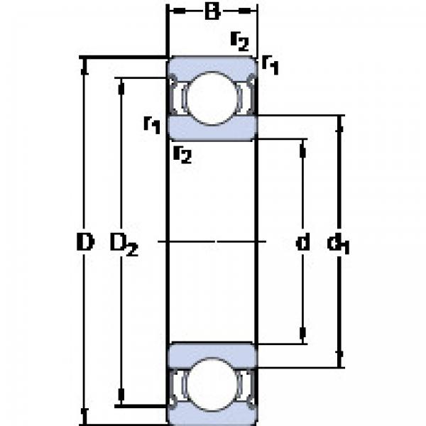 roulements 6222-2RS1 SKF #1 image