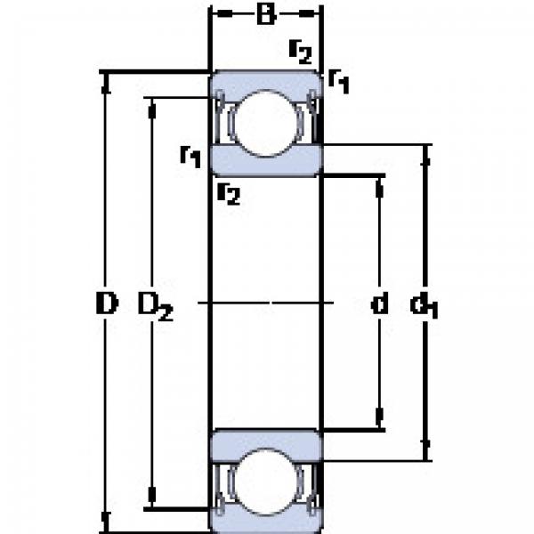 roulements D/W ER1634-2ZS SKF #1 image