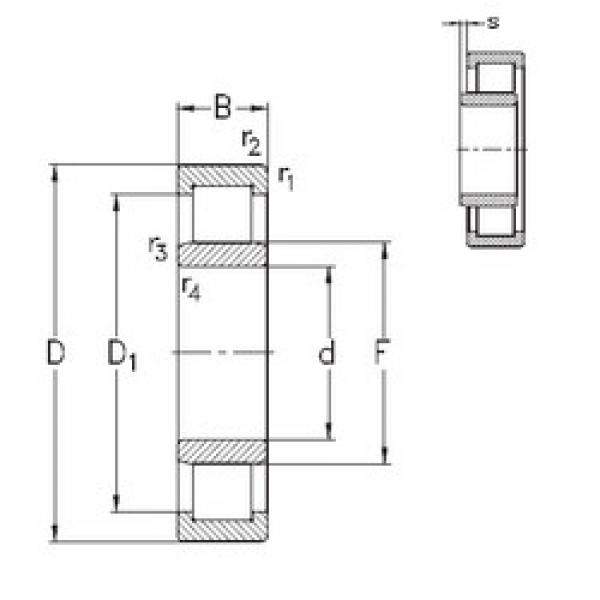 roulements NU2308-E-MPA NKE #1 image