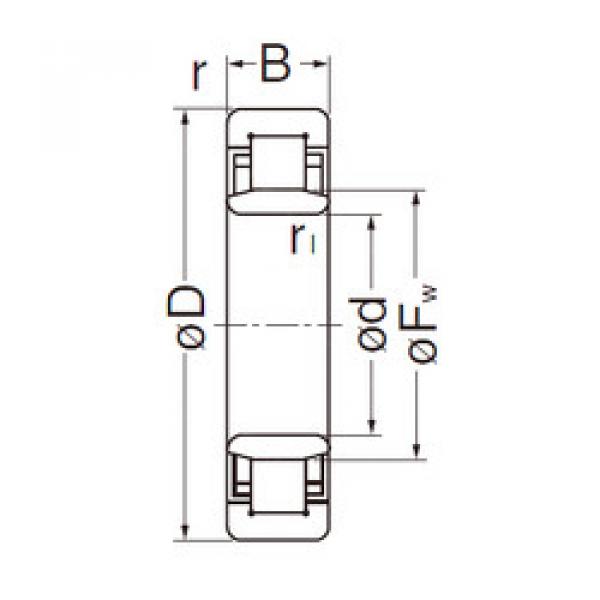 roulements NU308EG NACHI #1 image