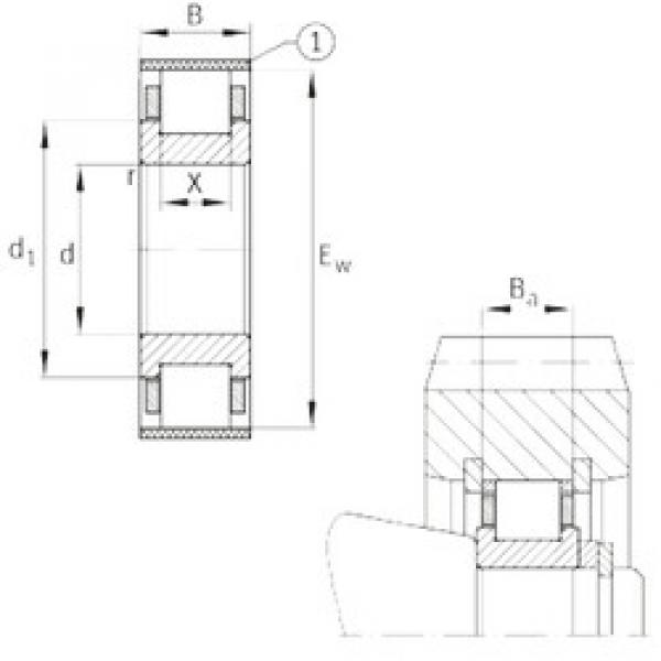 roulements RN208-E-MPBX FAG #1 image