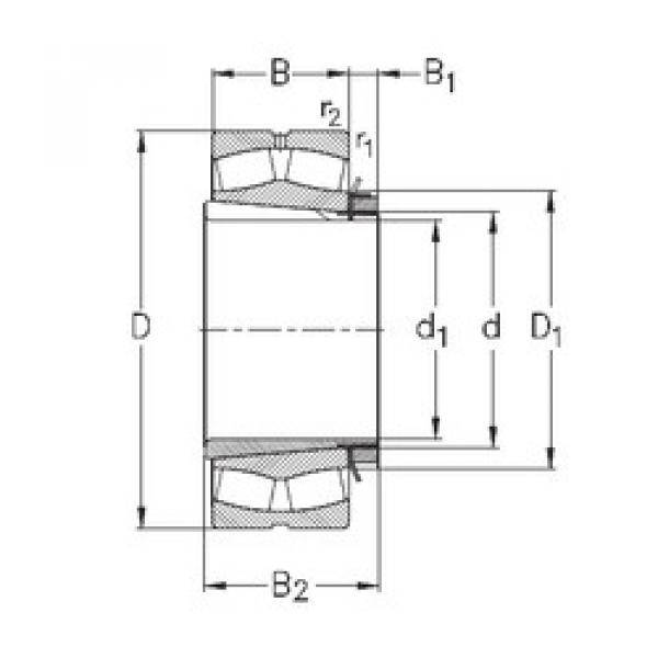 roulements 23180-K-MB-W33+OH3180-H NKE #1 image