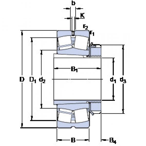 roulements 22317 EK + H 2317 SKF #1 image