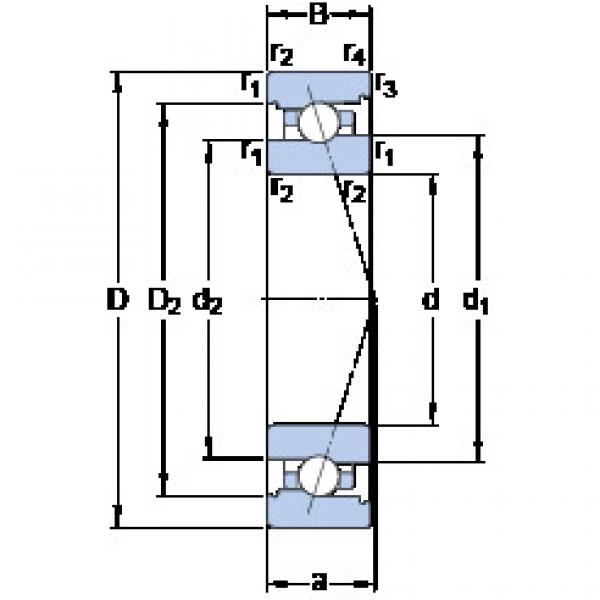 roulements 71916 CB/P4A SKF #1 image