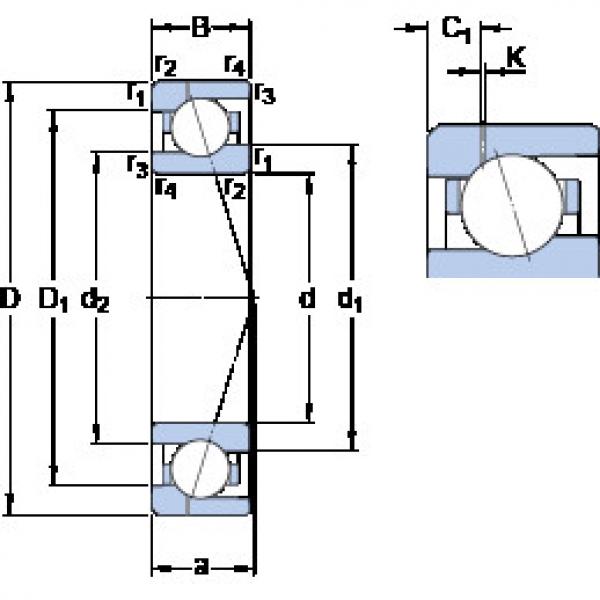 roulements 71918 ACE/HCP4AH1 SKF #1 image