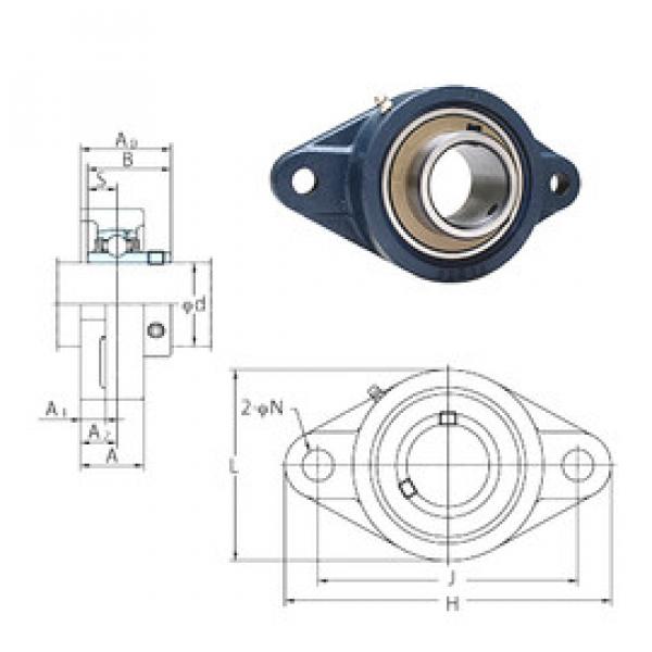 roulements UCFL206-20E FYH #1 image