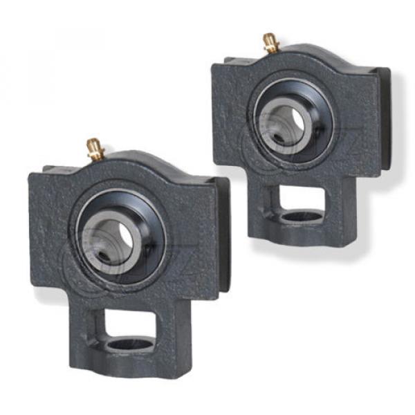 2x 1 1/8 in Take Up Units Cast Iron UCT206-18 Mounted Bearing UC206-18 + T206 #1 image