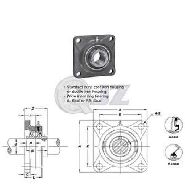 1.625 in Square Flange Units Cast Iron UCFS209-26 Mounted Bearing UC209-26+FS209 #1 image