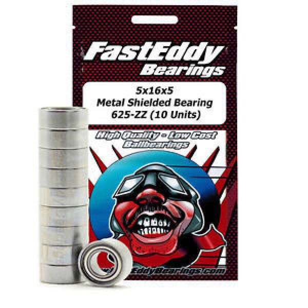 5x16x5 Metal Shielded Bearing 625-ZZ (10 Units) #1 image