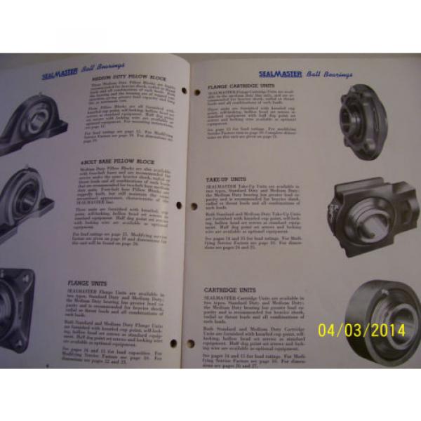 VINTAGE  SEAL MASTER  ADVERTISING  BROCHURE -BALL BEARING UNITS #3 image